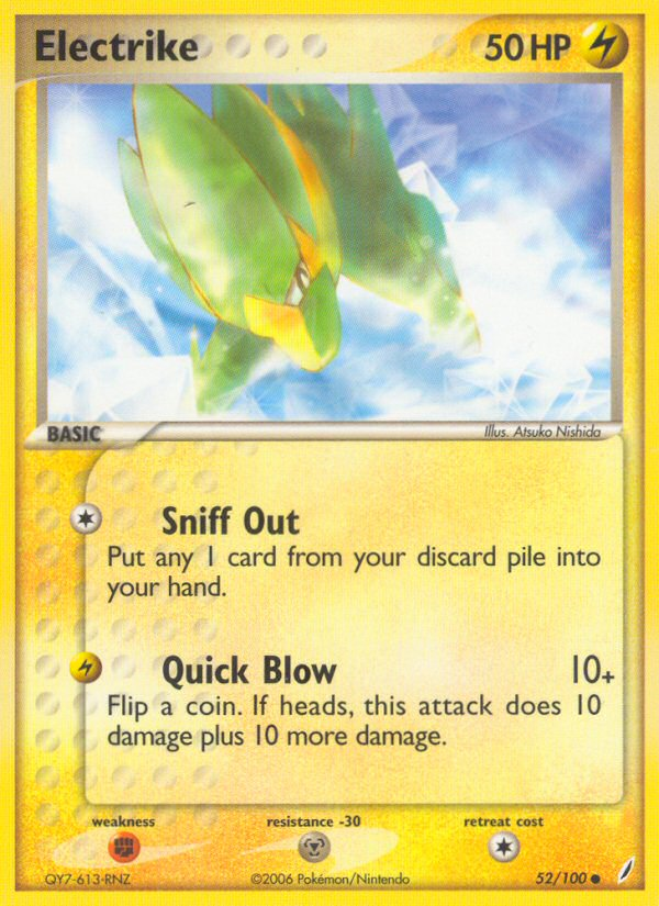 Electrike - Crystal Guardians - 52/100 - Reverse Holofoil