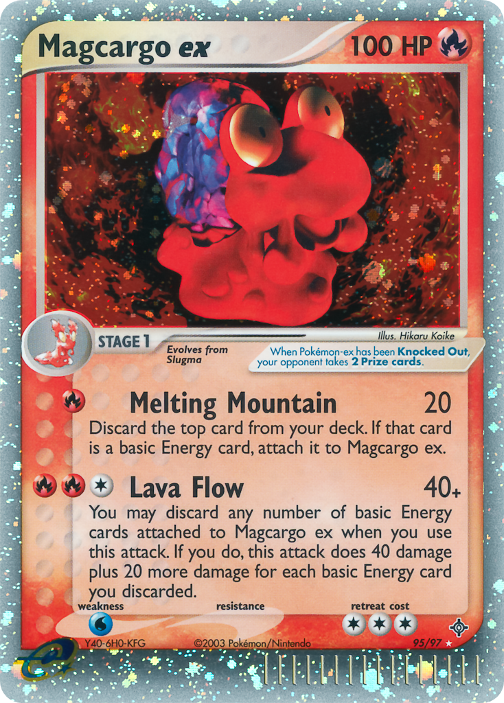 Magcargo ex - Dragon - 95/97 - Holofoil