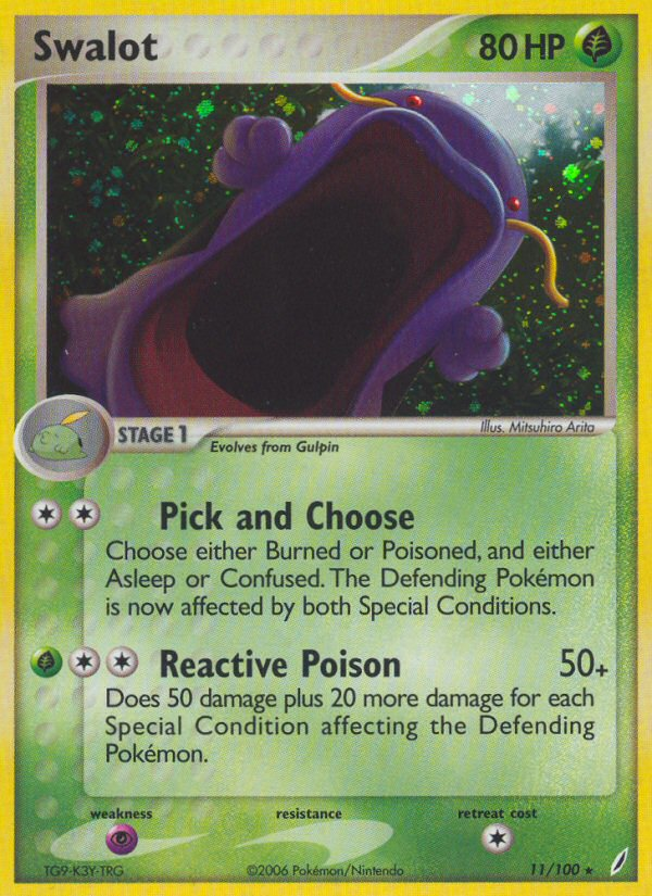 Swalot - Crystal Guardians - 11/100 - Reverse Holofoil