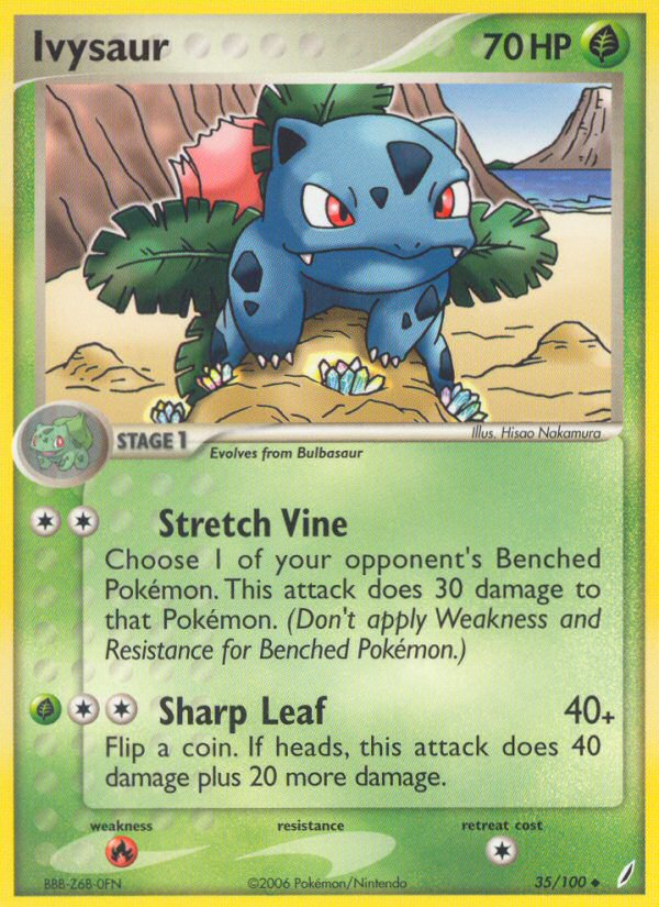 Ivysaur - Crystal Guardians - 35/100 - Reverse Holofoil