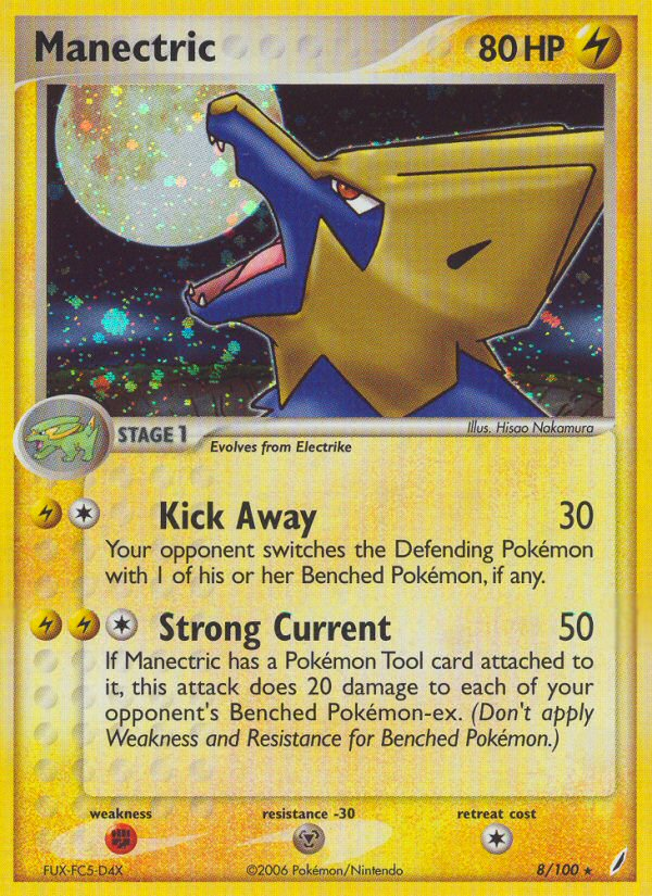 Manectric - Crystal Guardians - 8/100 - Reverse Holofoil