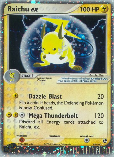 Raichu ex - Sandstorm - 98/100 - Holofoil